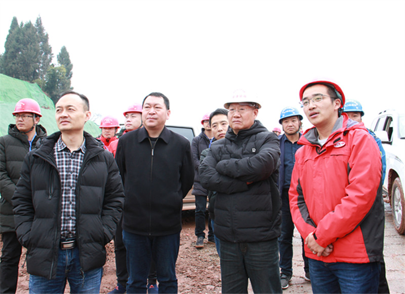 集團公司副總經(jīng)理張志英調(diào)研成資渝項目