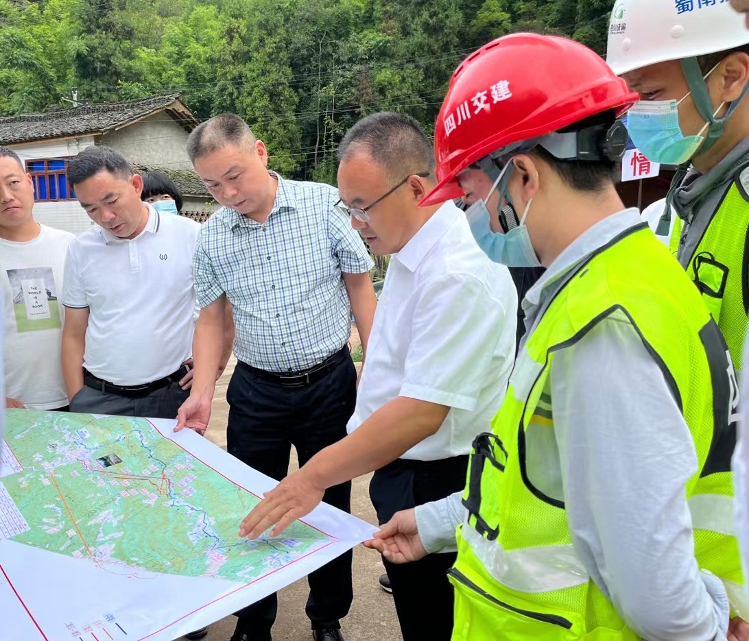 雅安市副市長、蘆山縣委書記鄭胡勇一行赴大川項(xiàng)目調(diào)研指導(dǎo)工作